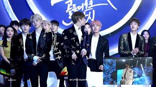 BTS reaction to RAIN  2017 Golden Disc Awards