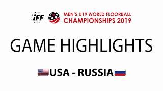 2019 Mens U19 WFC - USA vs RUS Highlights