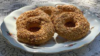 Unsuz Glutensiz Mayasız SimitÇay Demlenesiye Kadar Dakikalar İçinde Hazır#glutensiz #simit