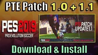 PES 2019 PTE Patch 1.0 and 1.1 Update + myClub Online method