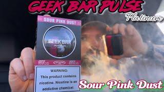 GEEK BAR PULSE *Platinum*  SOUR PINK DUST REVIEW