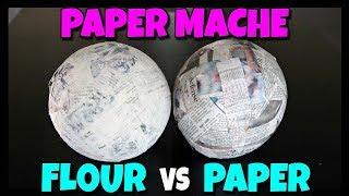 How To Paper Mache - FLOUR VS GLUE  How To With Kristin