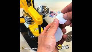 How To Make a Metal Frame Make Up Pocket Mirror- Onebadge #pocketmirror #58mmbadgematerial