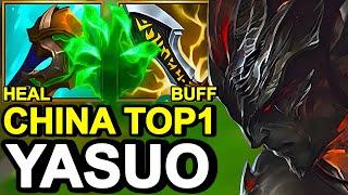 Wild Rift China Top1 Yasuo Mid - China Meta Broken Grasp Yasuo Build Runes  Challenger Rank Gameplay