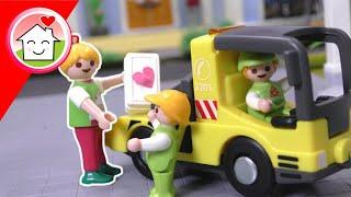 Playmobil Familie Hauser - Paul und Alex Transportservice - Anna Lena Malte Geschichte mit Lastwagen