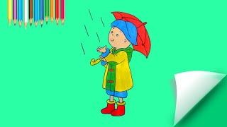 Caillou Boyama  Nasıl Çizilir?