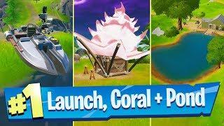 Visit the Boat Launch the Coral Cove and the Flopper Pond Locations - Fortnite Battle Royale