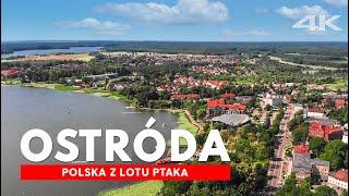 OSTRÓDA z drona 4K Polska z lotu ptaka