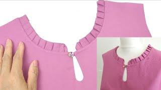 Make Frill Collar with Simple Sewing Tips and Tricks  Ruffle Collar  Sewing Techniques