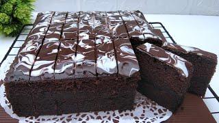 RESEP BROWNIES KUKUS SUPER  NYOKLAT MOIST LUMER DIMULUT