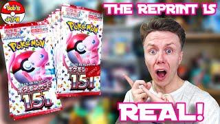 The Pokemon 151 reprint is REAL More Japanese Pokemon 151 packs