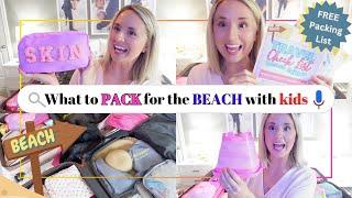 Pack with Me for BEACH Vacation with kids  Family Beach Tips  Packing List