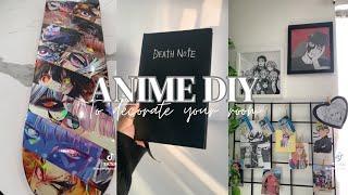 Diy anime to decorate your room