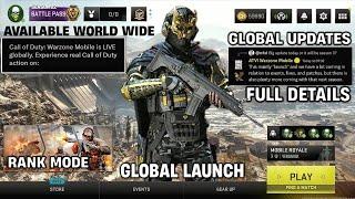 Warzone Mobile Global Launch is Here Android & iOS New Update Minimum Requirements Optimization