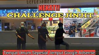 Nekat Challenge Jinjit Di Tempat Umum Sepesial Jemput Google Adsense