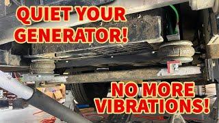 Quieting my RV Generator with Air Spring Mounts  Isolators