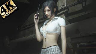 Resident Evil 2 Remake Ada Wong White Cool Short Skirt Set - PC Mod 4K 60fps