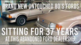 * 2M VIEWS * - WATCH THIS TIME CAPSULE ABANDONED FORD DEALERSHIP - WITH STILL NEW 80s FORDS INSIDE