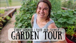 FULL Garden Tour Late June 2024  Organic Food and Flower Garden