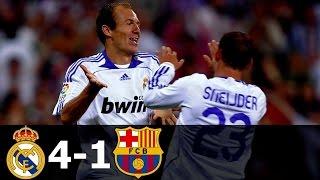 Real Madrid vs FC Barcelona 4-1 All Goals and Extended Highlights 2007 2008 HD 720p