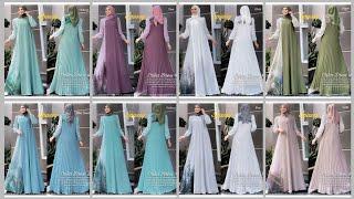 model gamis premium modern cocok untuk lebaran dan kondangantrend busana viral 20242025