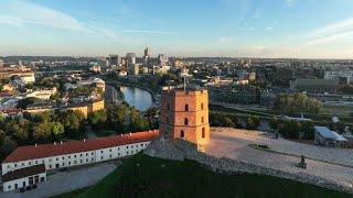 Sunrise Over Vilnius A Cinematic Drone Journey in 4K