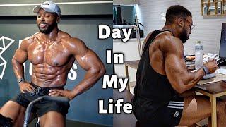 A DAY IN MY LIFE  Gym workout what i eat in a day & Work