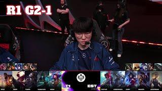 T1 vs EST - Game 1  Round 1 LoL MSI 2024 Play-In Stage  T1 vs Estral Esports G1 full game