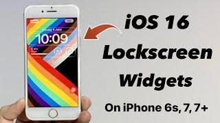 How to Get iOS 16 Lockscreen Widgets on iPhone 6s 7 7+ iOS 15.7.6