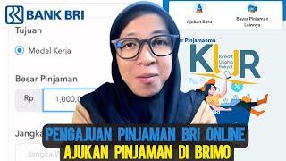 CARA MENGAJUKAN PINJAMAN BANK BRI ONLINE  SYARAT PINJAM UANG ONLINE BANK BRI TERBARU PAKAI BRIMO