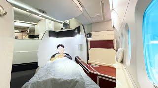 $8000 First Class on Qantas Airways  15 Hours Singapore to London