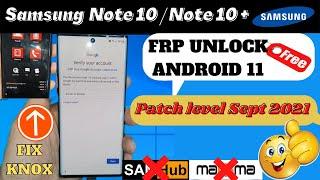 Samsung Note10  Note10 plus Frp Bypass Android 11 Without Credit 2021