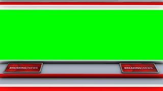 News Studio Green Screen Background Template