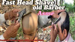 Asmr fast Head Shaving ️ Relaxing  Lofi With Barber is old public part1&2