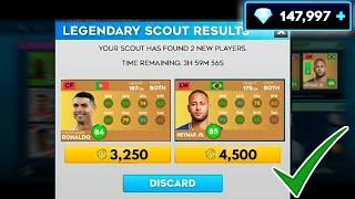 DLS 24  How to scout and get Neymar Ronaldo Haaland Dream League Soccer 2024