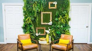 DIY Faux Living Plant Wall - Home & Family