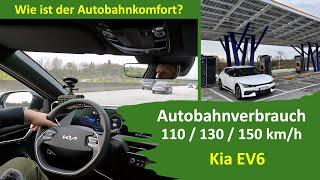 Auf Verbrauchstour mit dem Kia EV6 - 110130150 kmh - wie effizient ist er? Generation - E