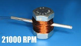 21000RPM super high speed dc brushed motor  How to make a powerful motor