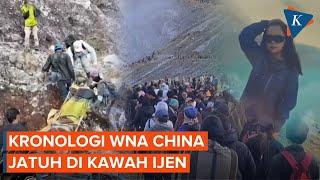 Kronologi WNA China Jatuh ke Kawah Ijen Saat Berfoto