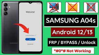 Samsung Galaxy A04S Frp Bypass Android 1213 Without PC  Samsung SM-A047F  Google Account Unlock