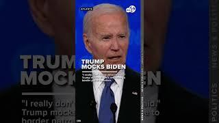Trump mocks Biden I dont really know what he said during debate