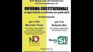 ARGENTA-CONFRONTO NO-SI-REFERENDUM COSTITUZIONALE.