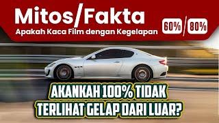 TINGKAT KEGELAPAN 60% UNTUK KACA DEPAN DAN 80% UNTUK SKKB APAKAH SUDAH 100% GELAP DARI LUAR ???