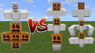 Pumpkin Golem and Wolf Golem vs All Iron Golems