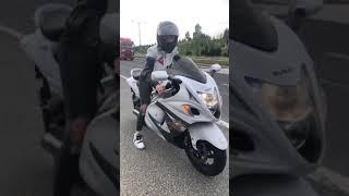 Girl Riding Hayabusa 