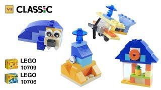 LEGO Classic Mix Orange 10709 + 10706 Blue Creativity Box  Lego Vee - Speech Build