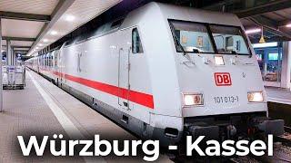 InterCity auf der Nord-Süd-Strecke Würzburg - Fulda - Kassel  Führerstandsmitfahrt BR101 & IC2082