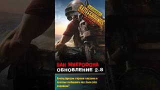 БАН МИКРОФОНА В PUBG MOBILE 2.8 #pubgmobile #пубгмобайл #shorts