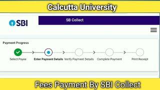 SBI COLLECT ONLINE PAYMENT  CU Exam And Review Fees Payment Through SBI Collect #sbicollect