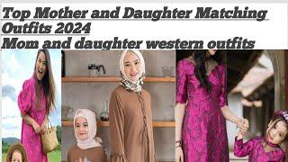 Mother and daughter same dresses 2024 Mon and daughter Matching western outfits 2024